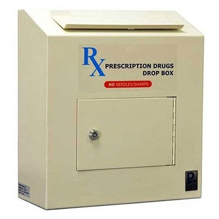PROTEX SAFE Protex Prescription Drop Box, 6-5/8W x 14-1/8D x 15-3/4H, Beige RX-164